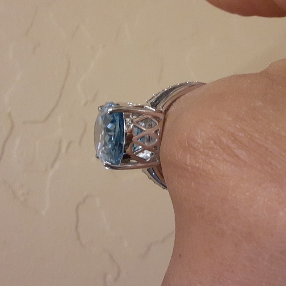 925 Genuine Blue and White Topaz. FIRM. - Picture 6 of 10